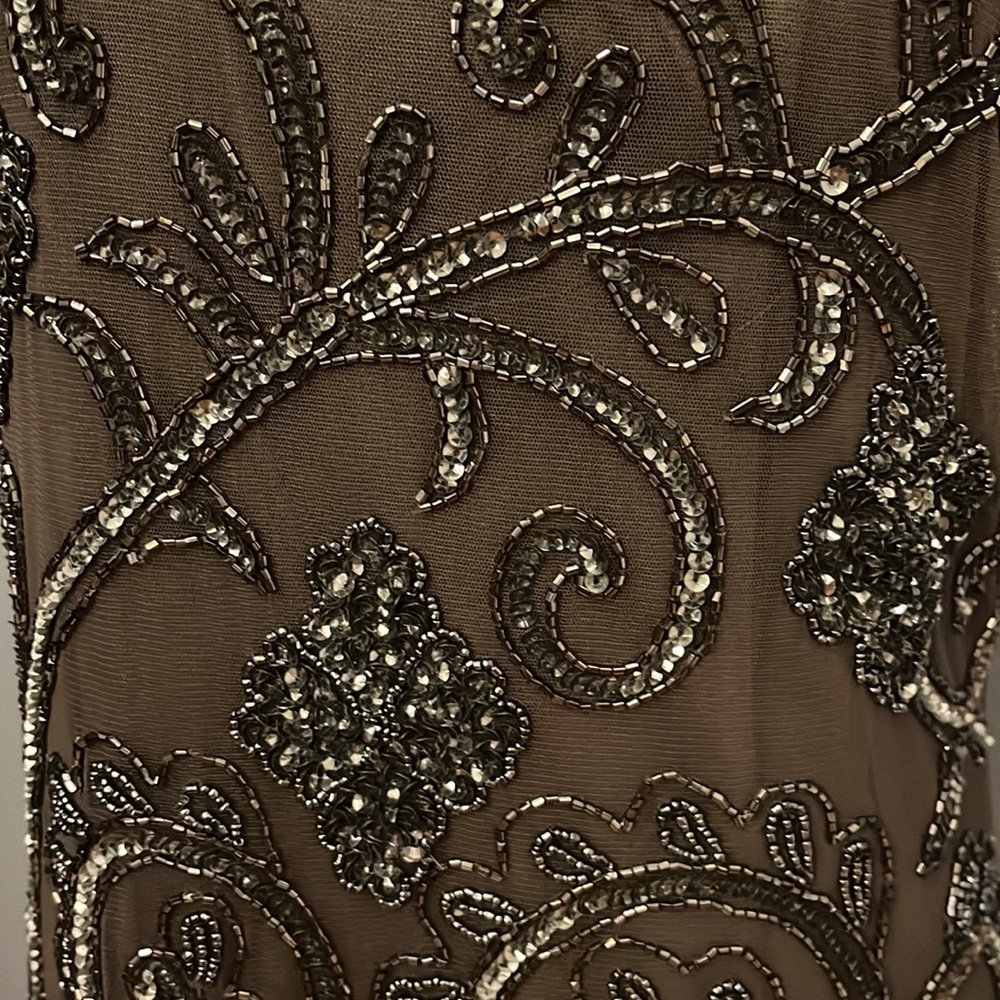 Exquisite Vintage Inspired Beaded Evening Gown View 3